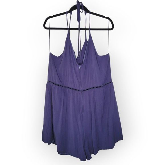 Blue Rain Romper Dark Blue Corset 2X - Picture 2 of 3